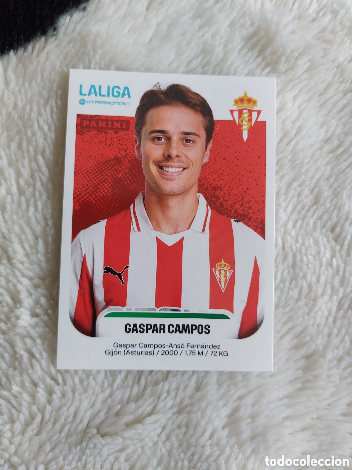 Cromos de F&uacute;tbol: 377 GASPAR CAMPOS SPORTING GIJON LALIGA HYPERMOTION PANINI SEGUNDA 2&ordf; DIVISI&Oacute;N 2025 2026 25 26