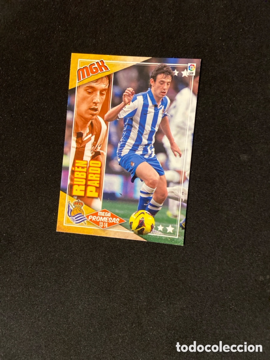 Figurine di Calcio: RUBEN PARDO 410 MEGA PROMESAS (REAL SOCIEDAD) PANINI MEGACRACKS 2013-2014 13 14 CROMO CARTA M-3