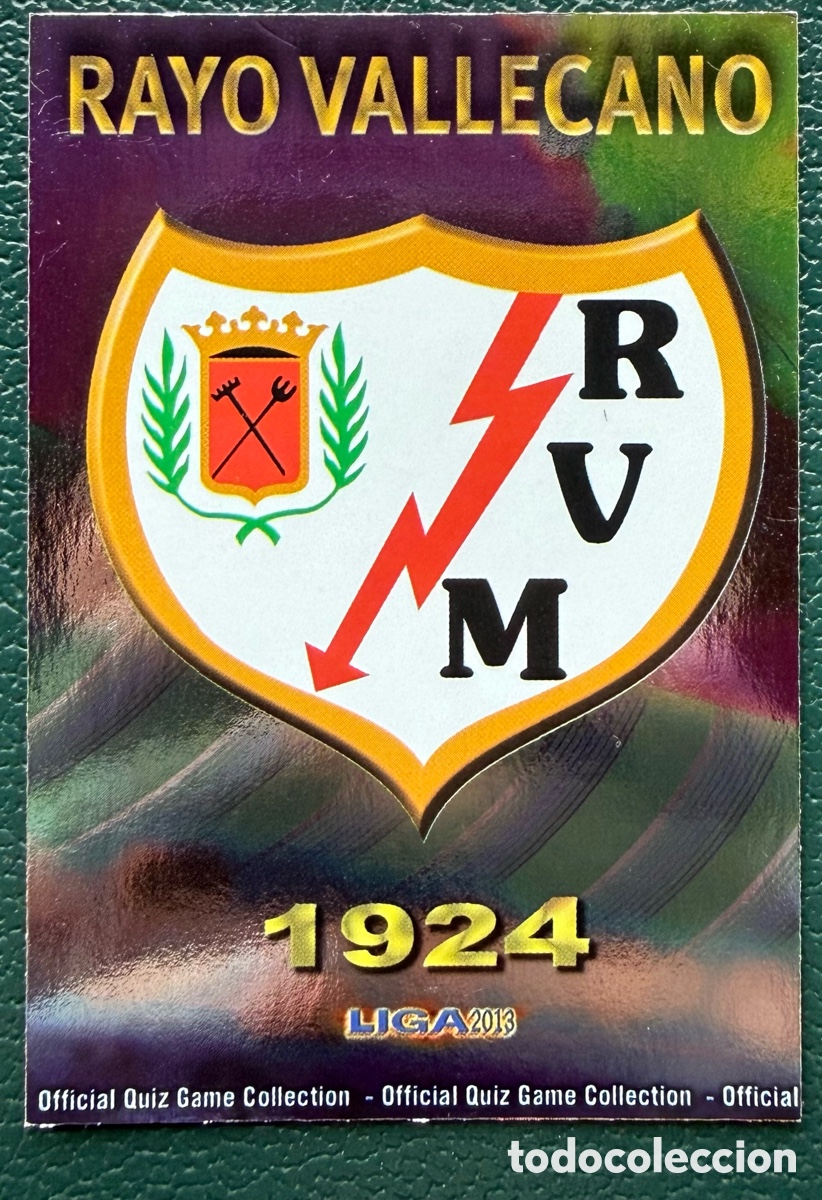 Cromos de F&uacute;tbol: 379 ESCUDO RAYO VALLECANO FICHAS ALBUM MUNDICROMO 2012 2013 12 13