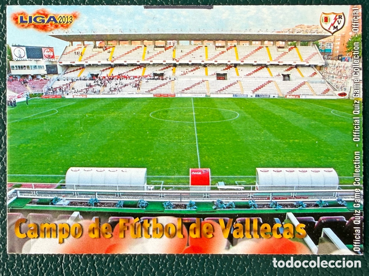 Cromos de F&uacute;tbol: 380 ESTADIO CAMPO DE FUTBOL DE VALLECAS RAYO VALLECANO FICHAS ALBUM MUNDICROMO 2012 2013 12 13