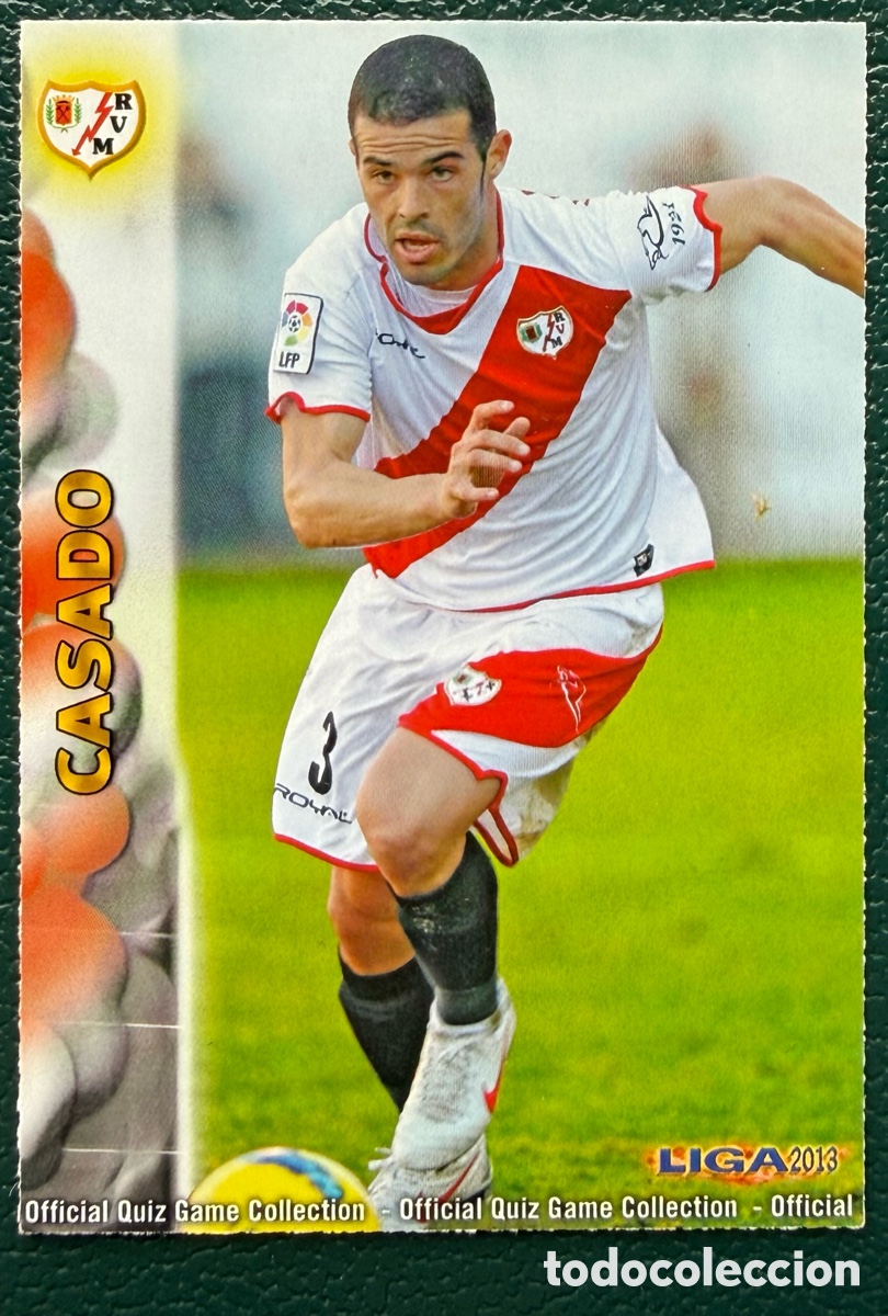 Cromos de F&uacute;tbol: 385 CASADO RAYO VALLECANO FICHAS ALBUM MUNDICROMO 2012 2013 12 13