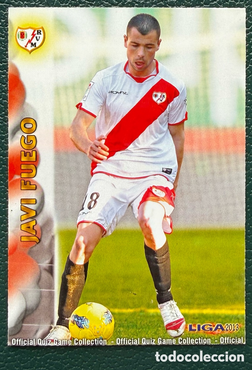 Cromos de F&uacute;tbol: 390 JAVI FUEGO RAYO VALLECANO FICHAS ALBUM MUNDICROMO 2012 2013 12 13