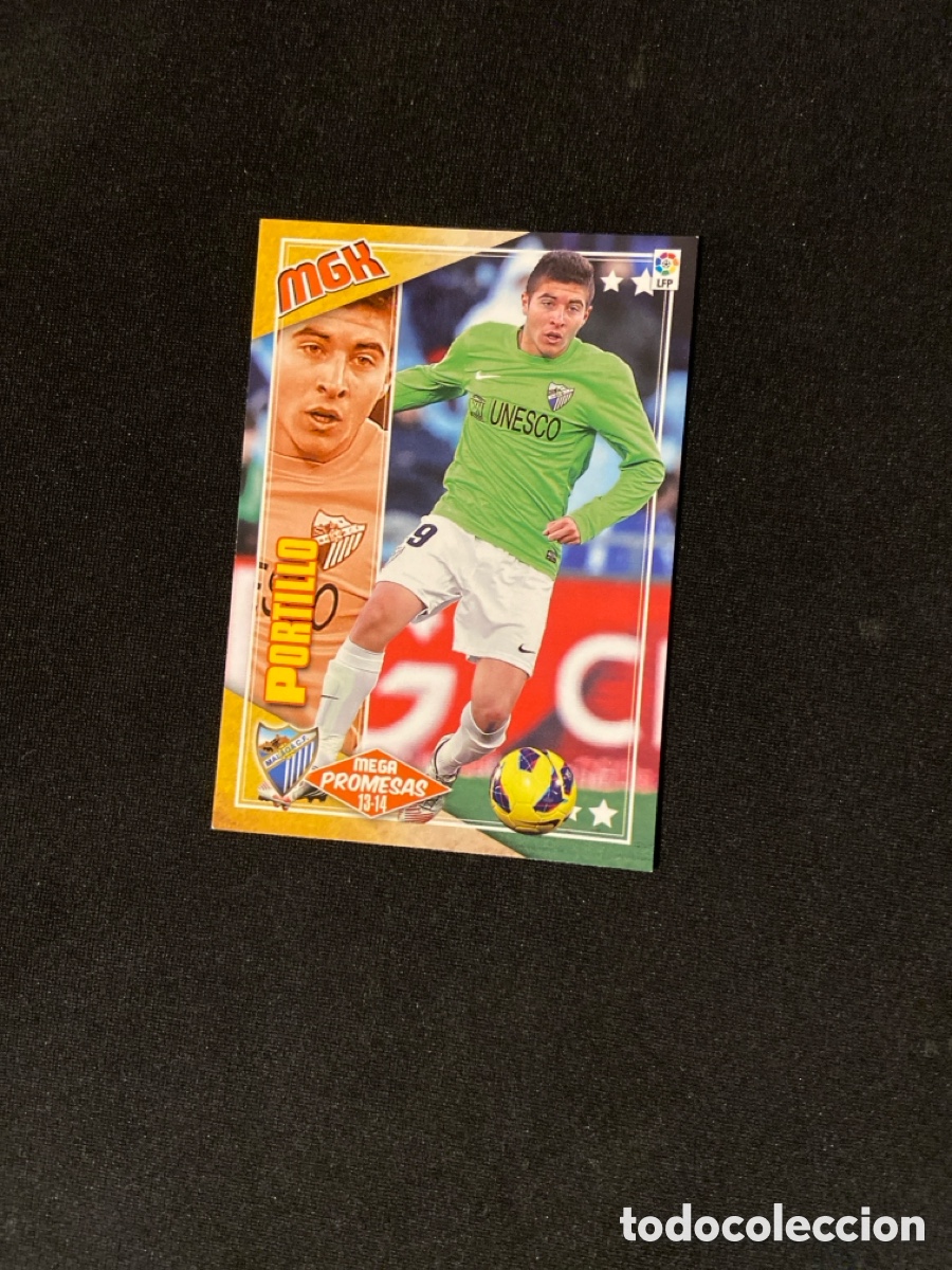 Figurine di Calcio: PORTILLO 412 MEGA PROMESAS (M&Aacute;LAGA) PANINI MEGACRACKS 2013-2014 13 14 CROMO CARTA M-3