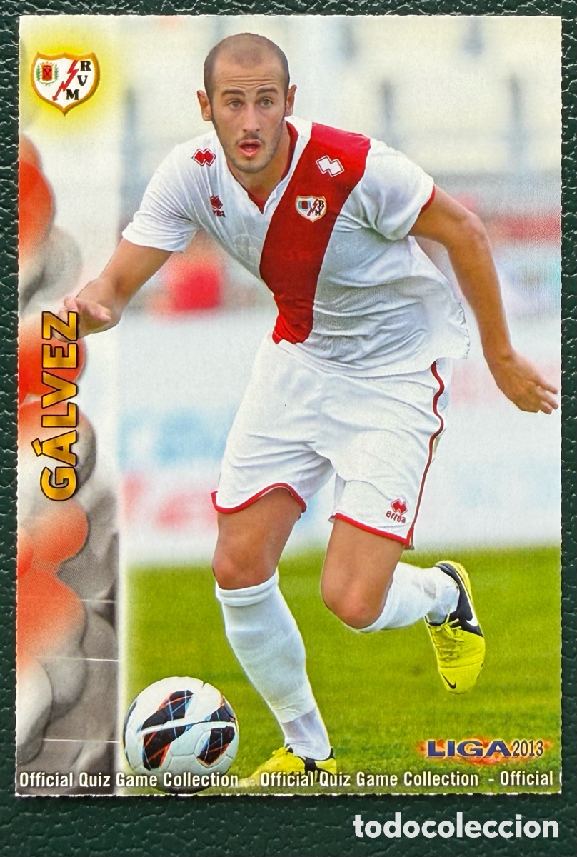 Cromos de F&uacute;tbol: 391 GALVEZ RAYO VALLECANO FICHAS ALBUM MUNDICROMO 2012 2013 12 13