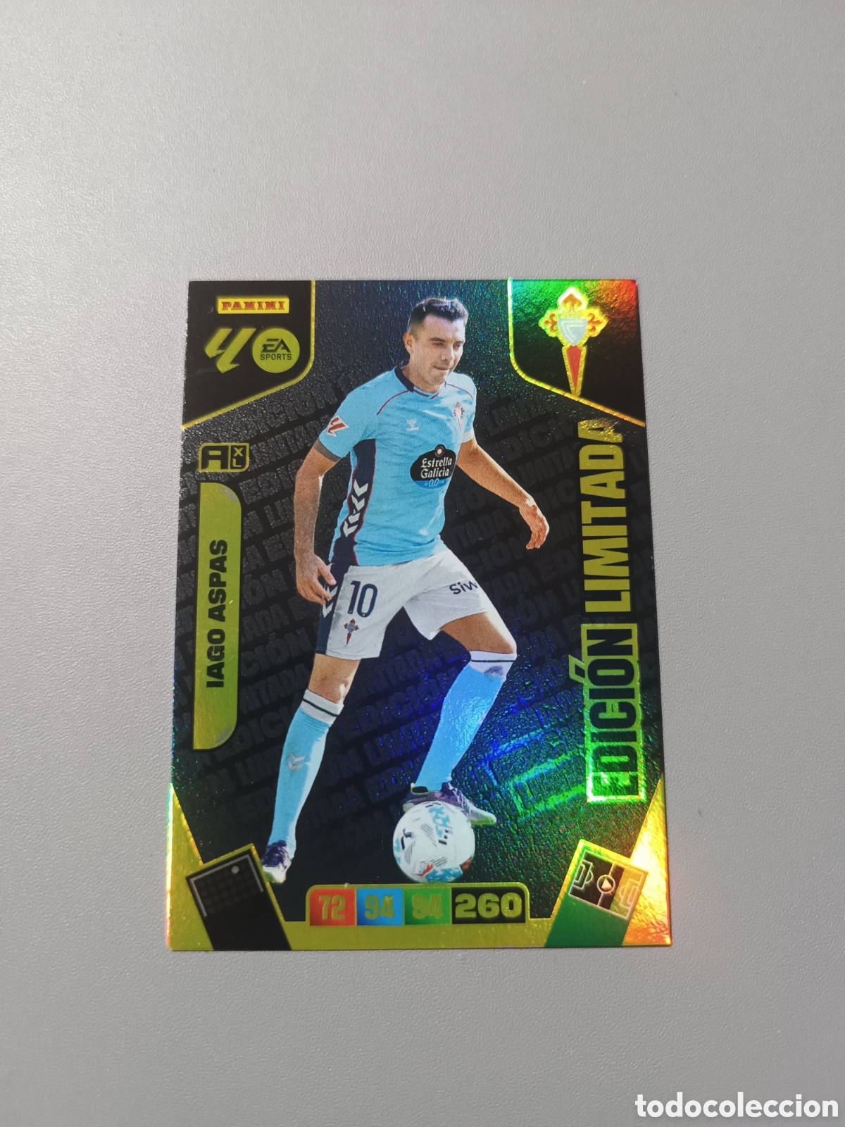 Football Stickers: Iago Aspas Edici&oacute;n Limitada Celta - Adrenalyn 2025 2026 25 26