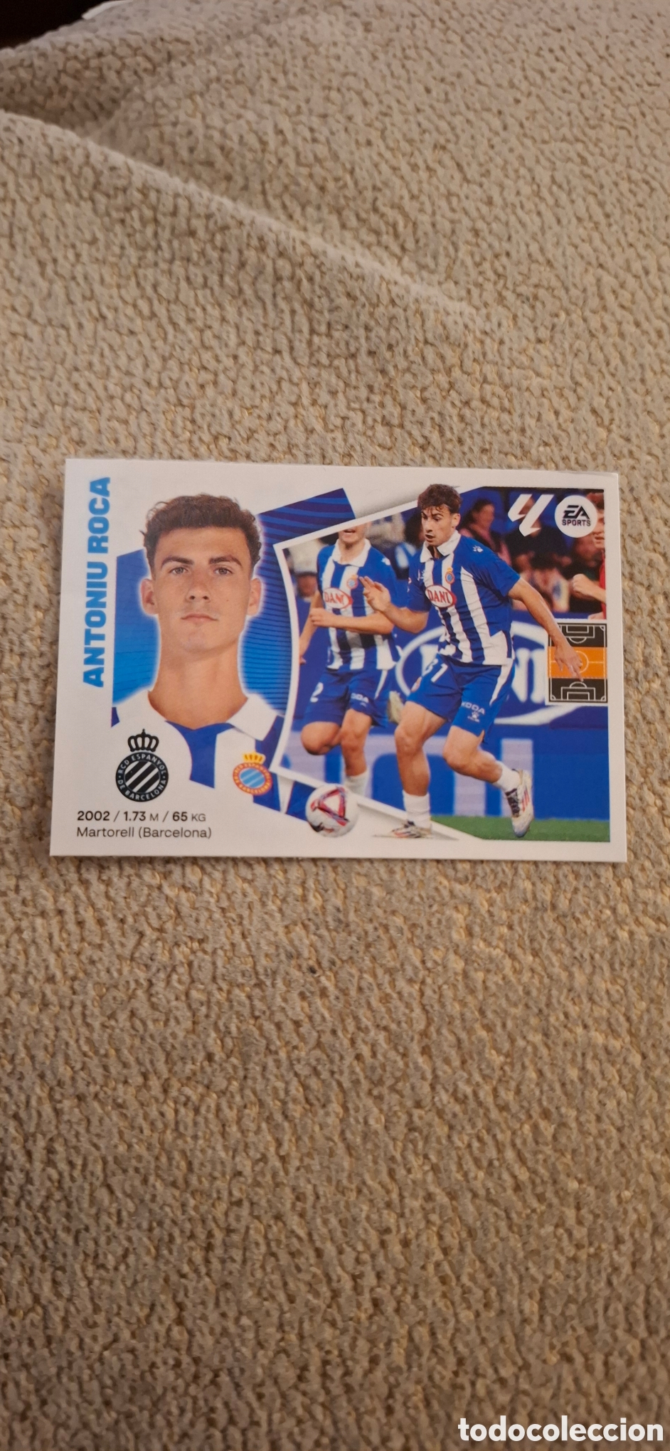 Football Stickers: CROMO FUTBOL ROCA R.C.D.ESPA&Ntilde;OL-ESPANYOL SIN PEGAR FICHAJE N&ordm; 18 INVIERNO LIGA ESTE 2024-2025/24-25