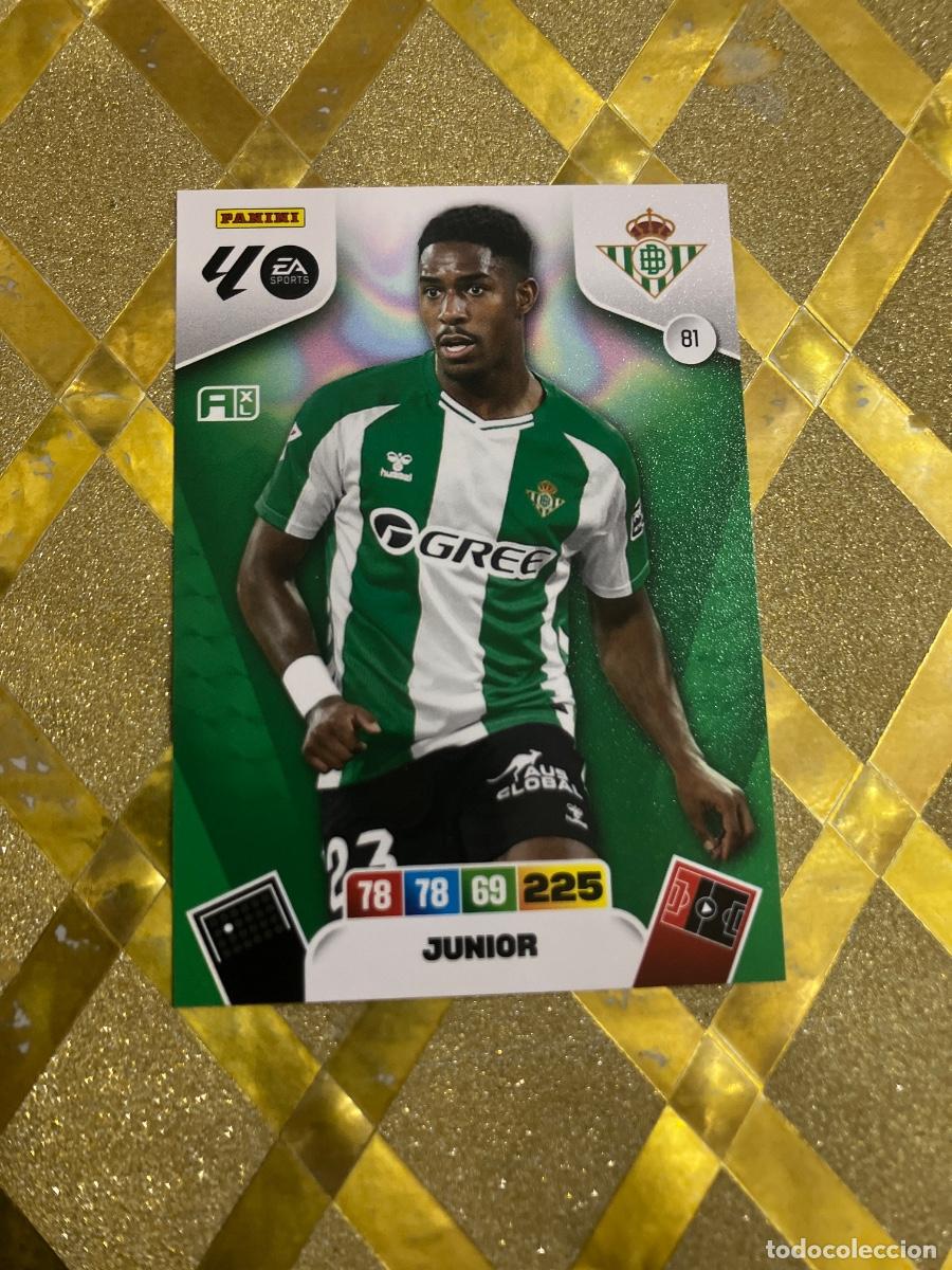 Cromos de F&uacute;tbol: CROMO DE FUTBOL NUMERO 81 JUNIOR BETIS ADRENALYN XL 2025 2026 PANINI !