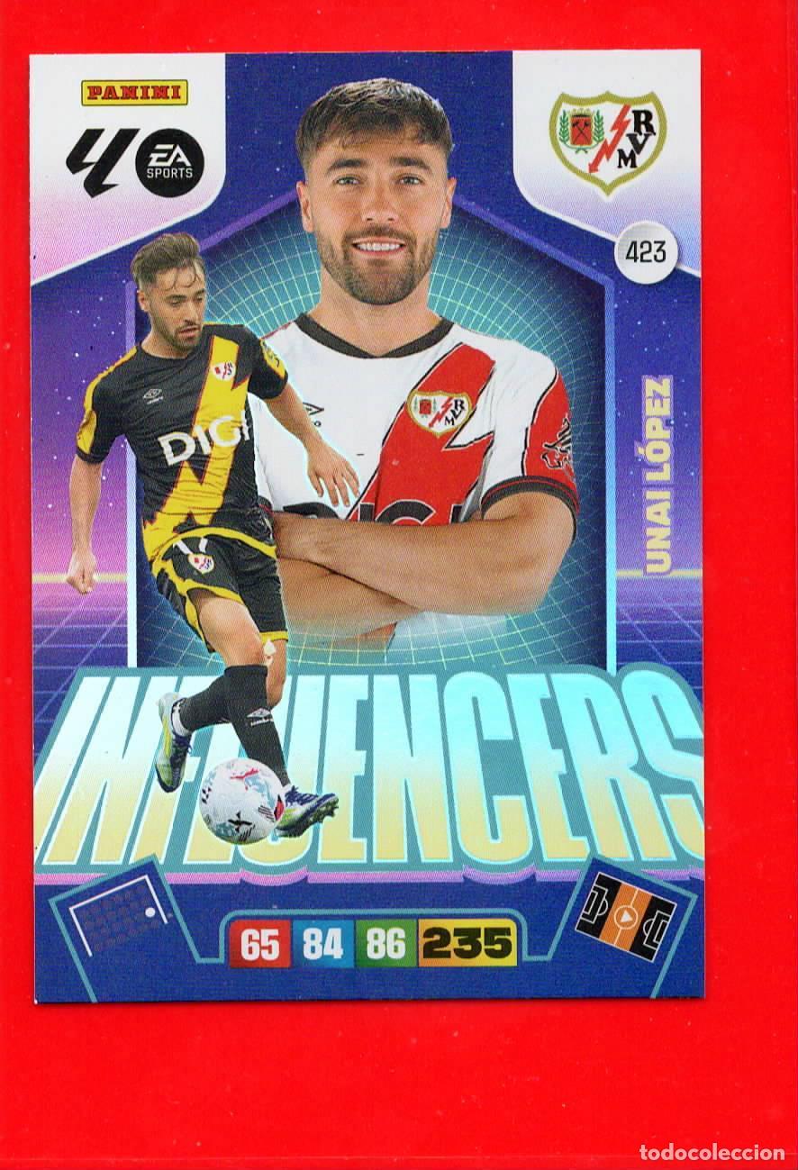 Cromos de F&uacute;tbol: 423 Unai L&oacute;pez - RAYO VALLECANO - Influencers - Adrenalyn Liga 2025 2026 25 26