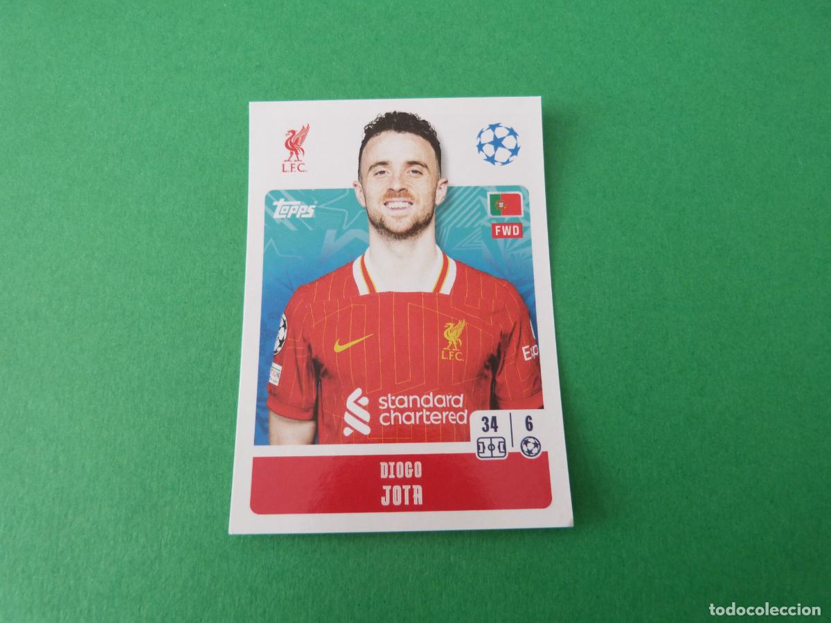Cromos de f&uacute;tbol: CROMO FUTBOL DIOGO JOTA LIVERPOOL FC SIN PEGAR N&ordm; 269 CHAMPIONS LEAGUE 2024-2025/24-25 TOPPS