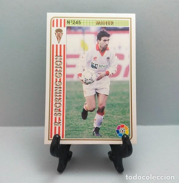 Cromos de F&uacute;tbol: N&ordm; 245 MINER SPORTING DE GIJ&Oacute;N CROMO FICHA LAS FICHAS DE LA LIGA MUNDICROMO 1994 1995 94 95 MC SPORT