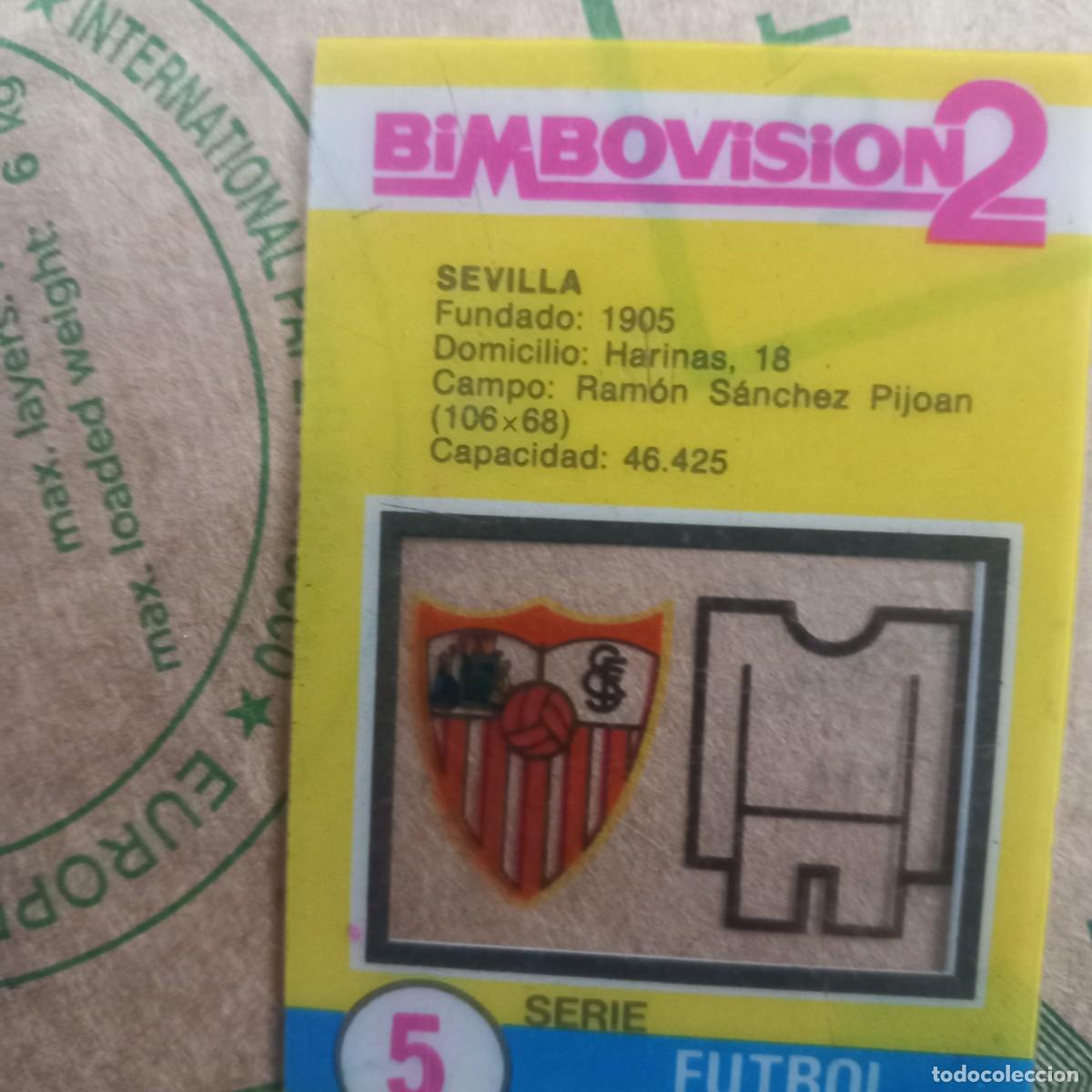 Cromos de F&uacute;tbol: Bimbovisi&oacute;n 2 (Bimbo, 1975) - Lote Futbol - n&ordm; 5 - Sevilla