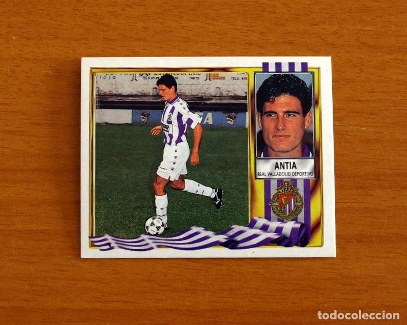Fu&szlig;ball-Sticker: Real Valladolid - Antia - Ediciones Este Liga 1995-1996, 95-96 - Nunca pegado - Publicidad Parquesol
