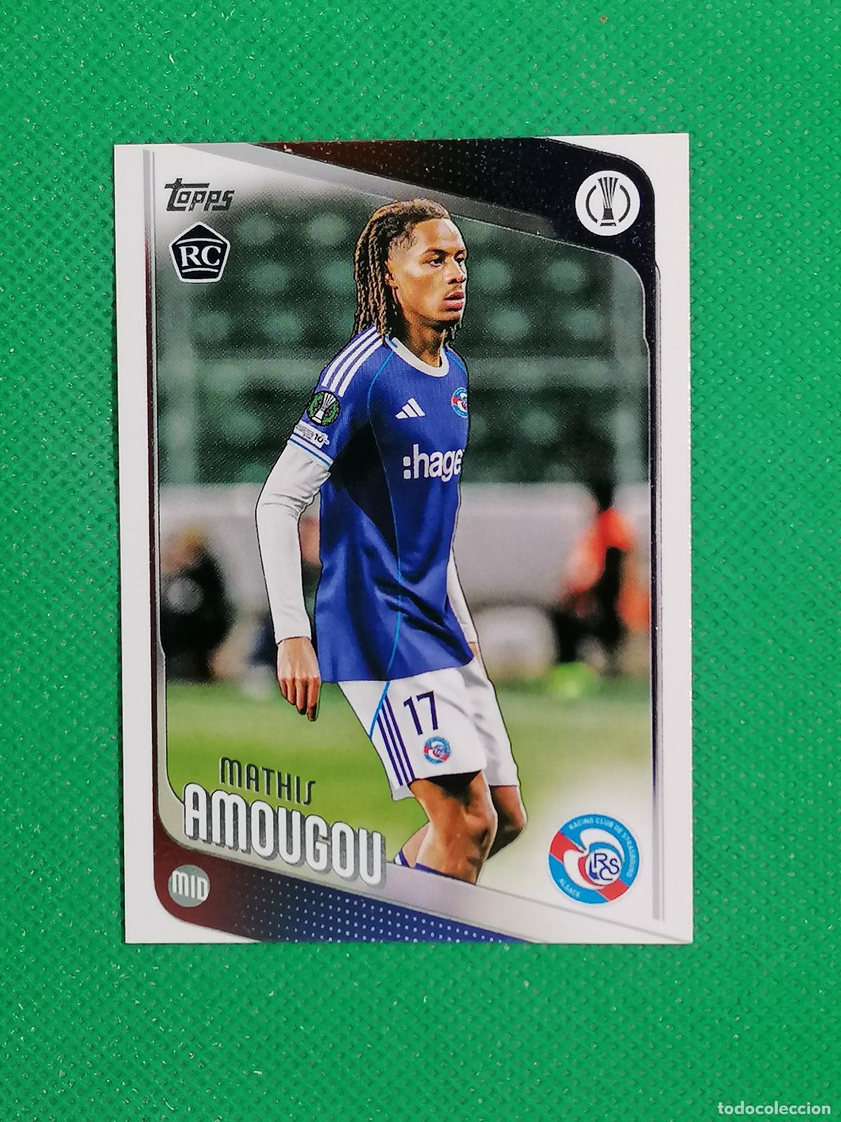 177 mathis amougou strasbourg alsace rookie ⚽ t - Buy Collectible 