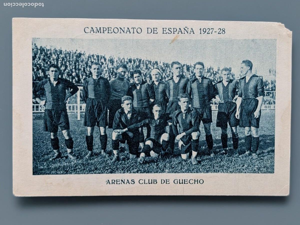 Fu&szlig;ball-Sticker: CROMO FUTBOL 1927-28 N&ordm; 5 ARENAS CLUB GUECHO CAMPEONATO ESPA&Ntilde;A CHOCOLATES JUNCOSA VIZCAYA BILBAO