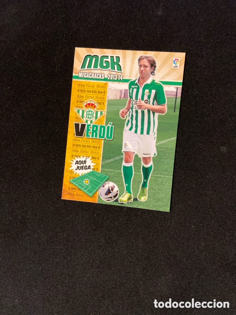Cromos de f&uacute;tbol: VERDU 442 NUEVO FICHAJE (BETIS) PANINI MEGACRACKS 2013-2014 13 14 CROMO CARTA M-3