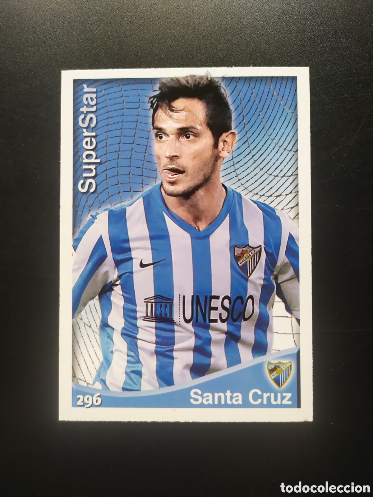 Fu&szlig;ball-Sticker: Mundicromo fichas Liga 2014 2015 14 15 Santa Cruz superstar n&deg; 296 M&aacute;laga