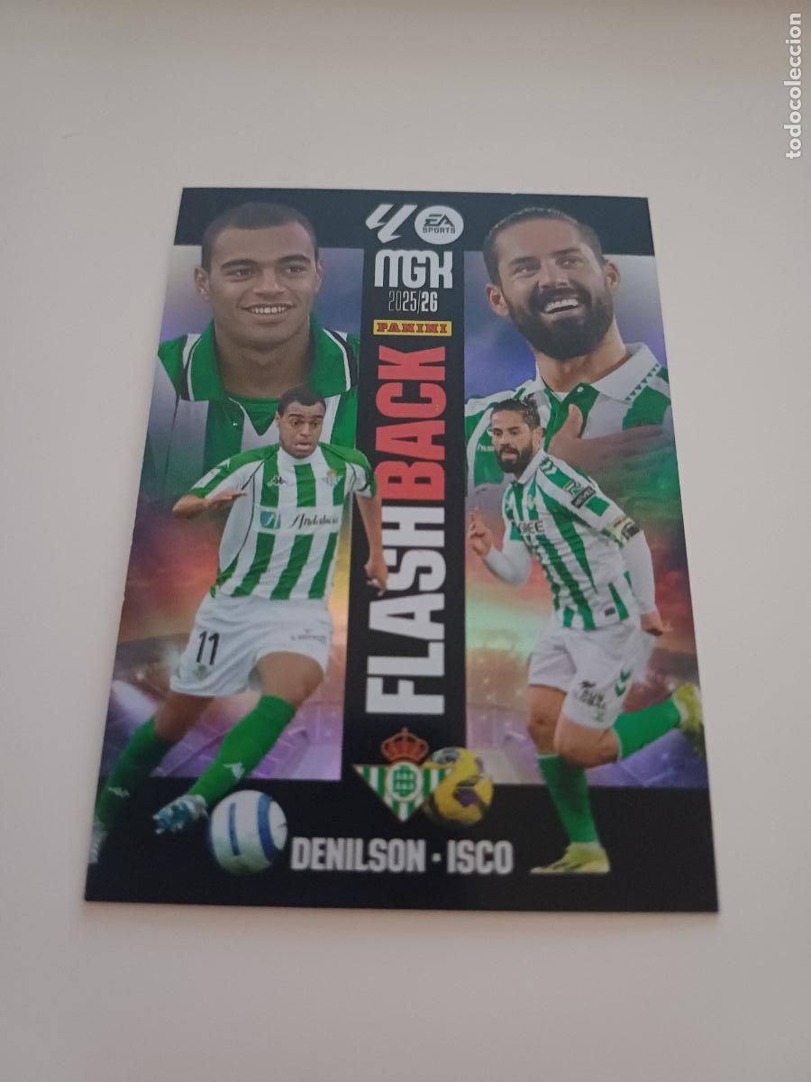 Cromos de f&uacute;tbol: 426 - Denilson / Isco - Flashback - Foto 1