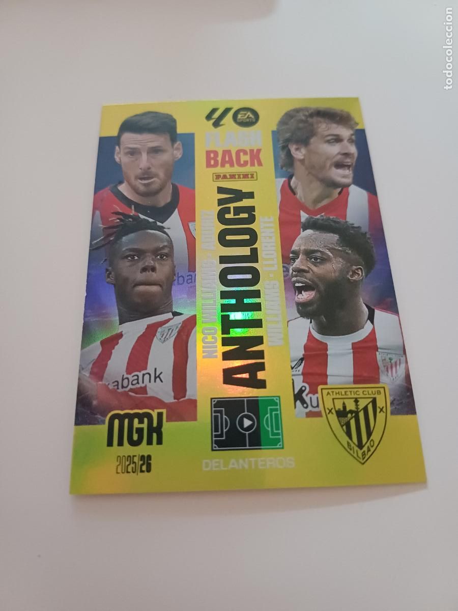 Figurine di Calcio: 433 - Delanteros Athletic: Aduriz, Fernando Llorente, Williams, Nico Williams. - Flashback Anthology