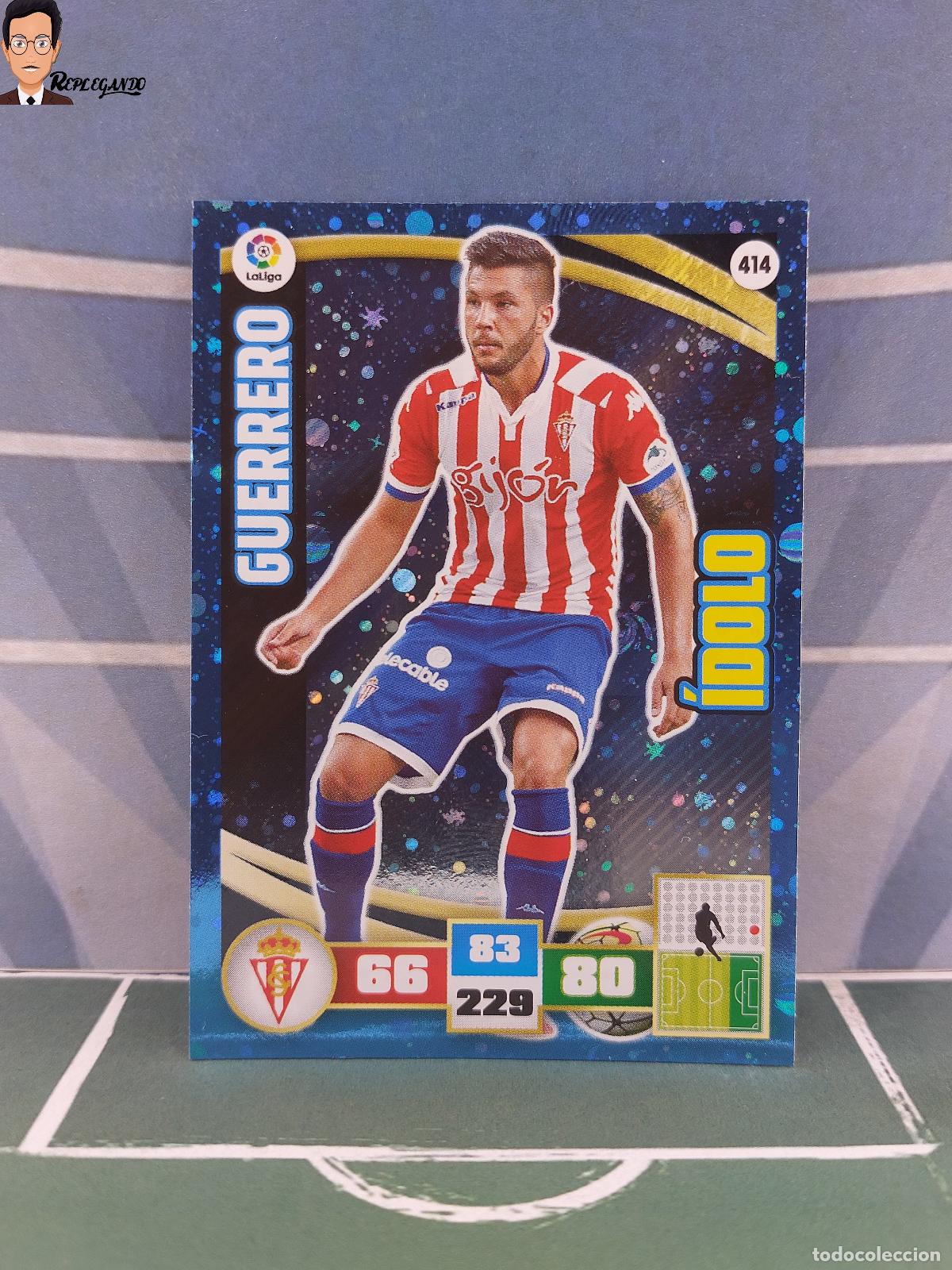 Cromos de F&uacute;tbol: GUERRERO N&ordm; 414 / &Iacute;DOLO (SPORTING GIJ&Oacute;N) ADRENALYN XL 2015 2016 PANINI 15 16 CROMO FICHA CARD F&Uacute;TBOL