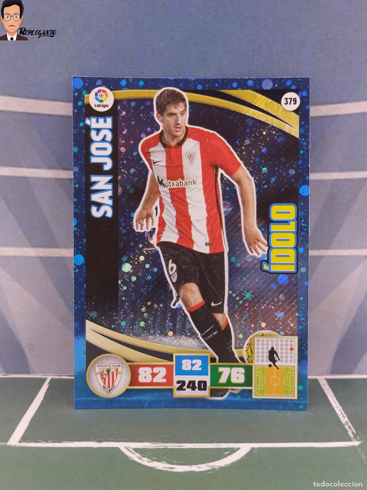 Figurine di Calcio: SAN JOS&Eacute; N&ordm; 379 / &Iacute;DOLO (ATHLETIC CLUB BILBAO) ADRENALYN XL 2015 2016 PANINI 15 16 FICHA CARD F&Uacute;TBOL