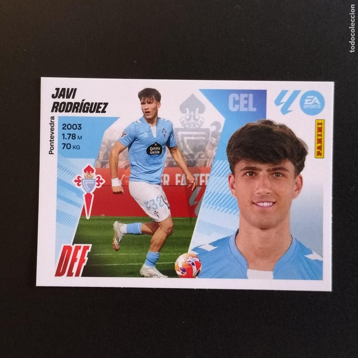 Fu&szlig;ball-Sticker: 5 JAVI RODRIGUEZ CELTA VIGO CROMOS EDICIONES LIGA FUTBOL ESTE PANINI 2025 2026 25 26