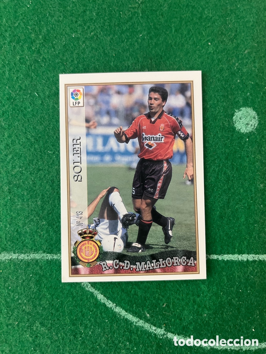 Cromos de f&uacute;tbol: 413 SOLER MALLORCA LAS FICHAS DE LA LIGA 1997 1998 MUNDICROMO