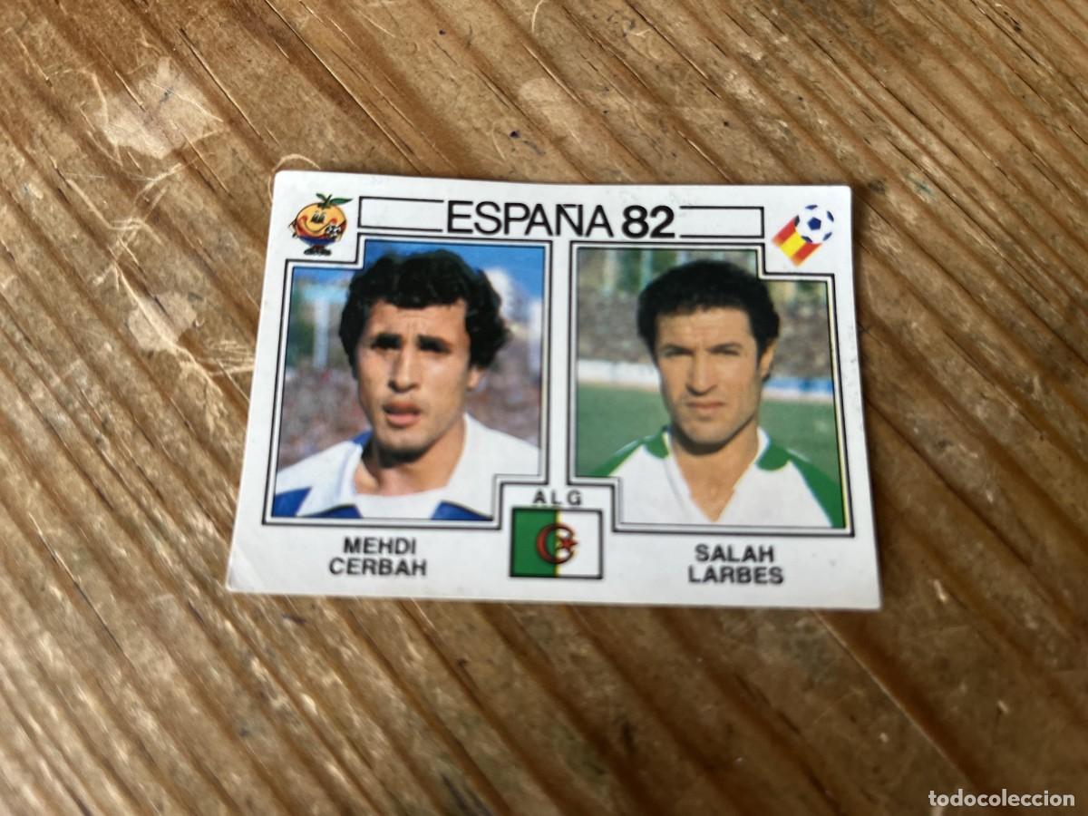 Cromos de F&uacute;tbol: CROMO SIN PEGAR NUNCA PEGADO MUNDIAL WORLD CUP PANINI ESPA&Ntilde;A 82 1982 ARGELIA 102 MEHDI CERBAH SALAH