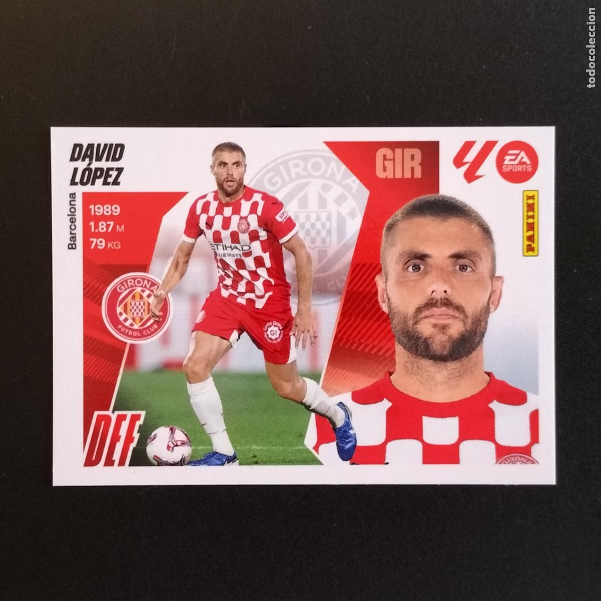 Fu&szlig;ball-Sticker: 7 DAVID LOPEZ GIRONA CROMOS EDICIONES LIGA FUTBOL ESTE PANINI 2025 2026 25 26