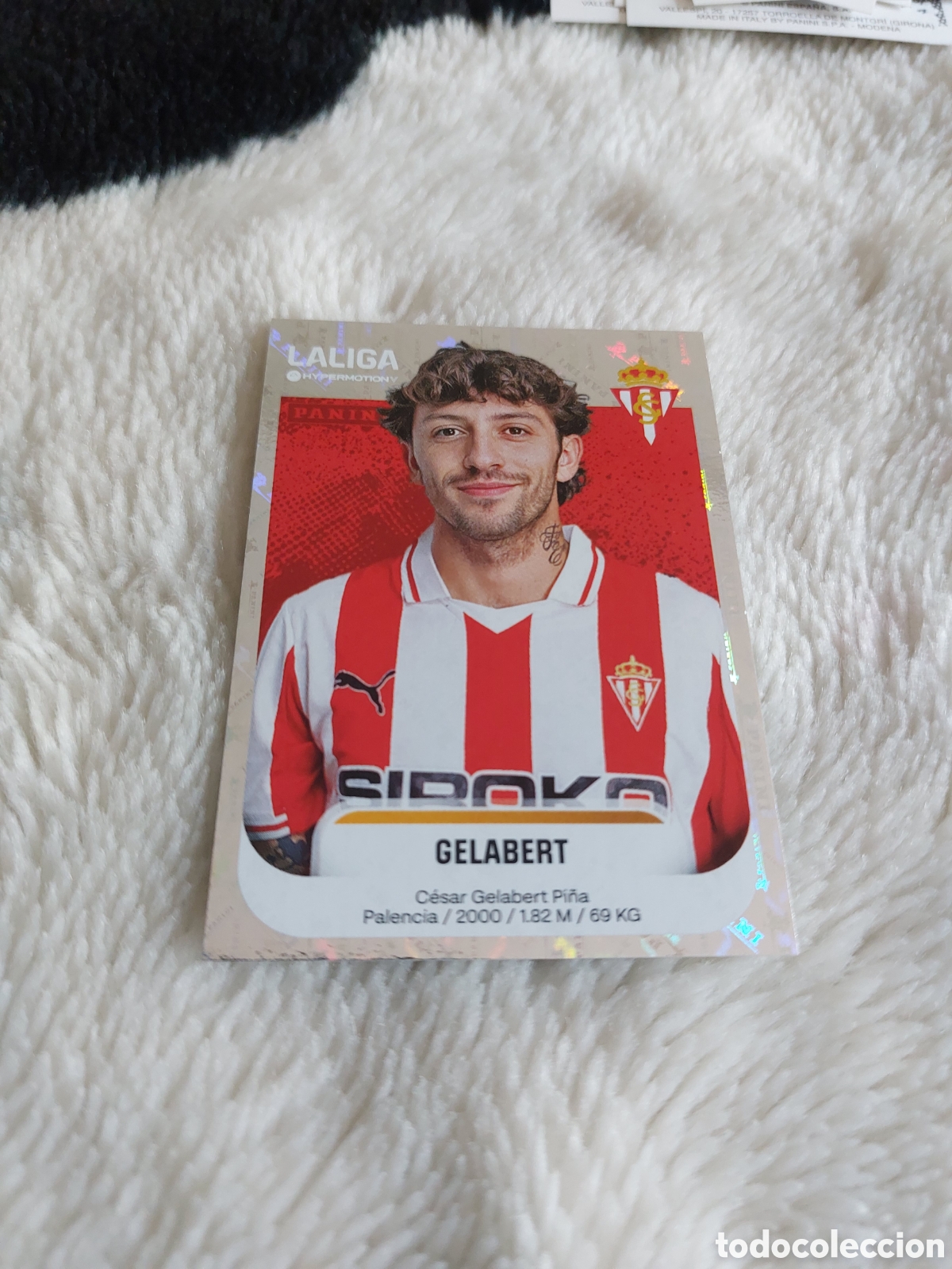 Cromos de F&uacute;tbol: 376 GELABERT SPORTING GIJ&Oacute;N SEGUNDA 2&ordf; DIVISI&Oacute;N LIGA HYPERMOTION 2025 2026 25 26