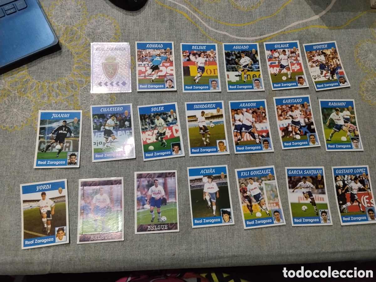 Cromos de F&uacute;tbol: ED. PANINI 1997 98 ( 97-98 ) LOTE DE 20 CROMOS NUEVOS ( REAL ZARAGOZA ) Incluye Especiales