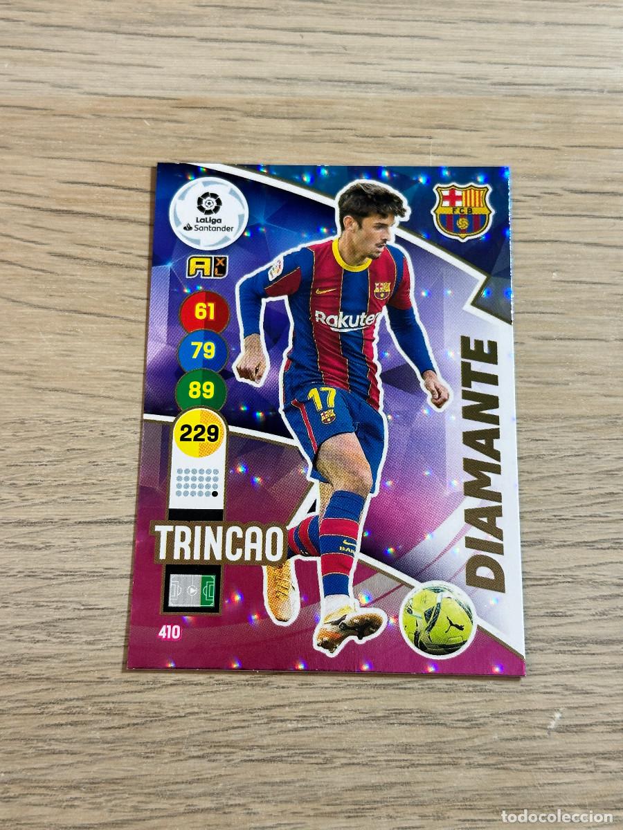 Fu&szlig;ball-Sticker: TRINCAO n&ordm; 410 DIAMANTE FC BARCELONA ADRENALYN XL 2020 2021 PANINI 20 21