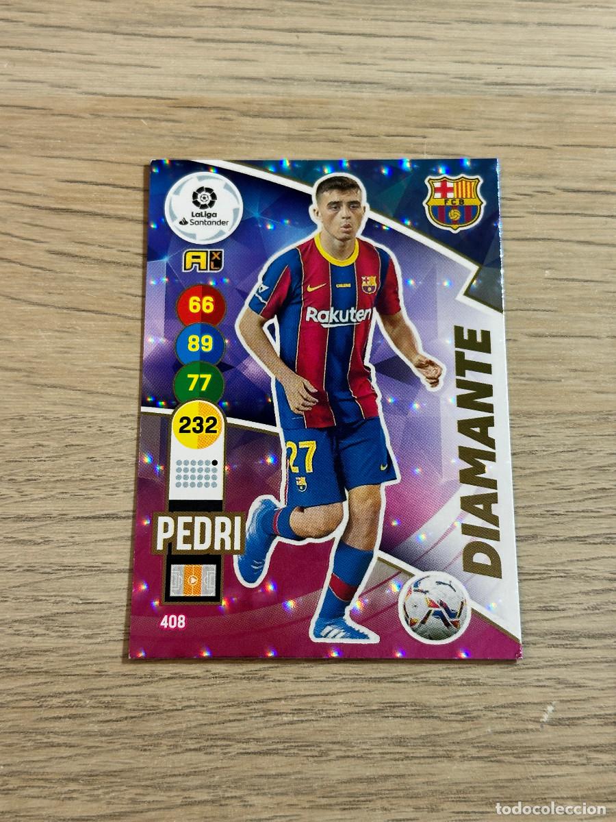 Figurine di Calcio: PEDRI n&ordm; 408 DIAMANTE FC BARCELONA ADRENALYN XL 2020 2021 PANINI 20 21