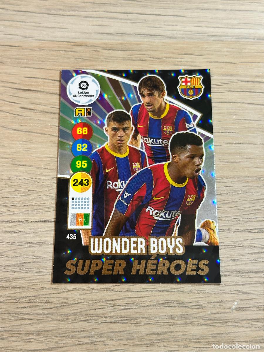 Figurine di Calcio: WONDER BOYS n&ordm; 435 SUPER HEROES FC BARCELONA ADRENALYN XL 2020 2021 PANINI 20 21