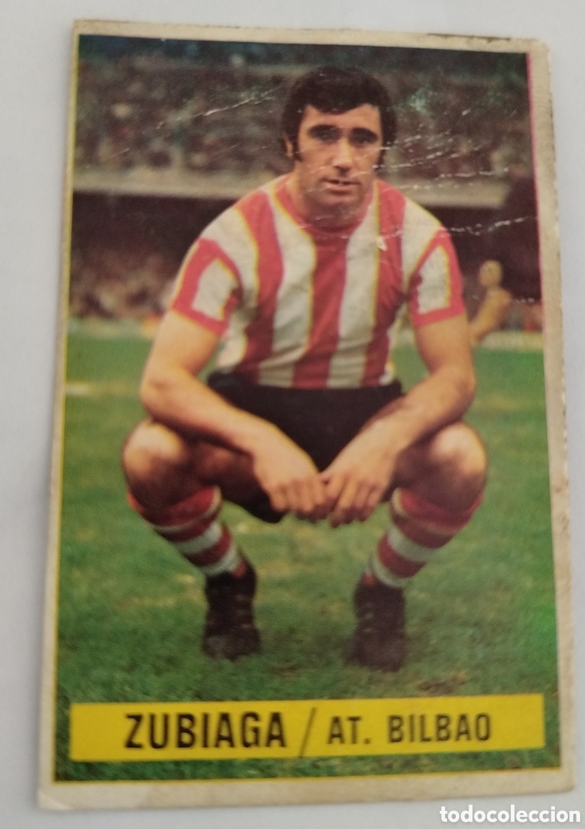 Cromos de f&uacute;tbol: Zubiaga 74-75.Error trasera - Foto 1