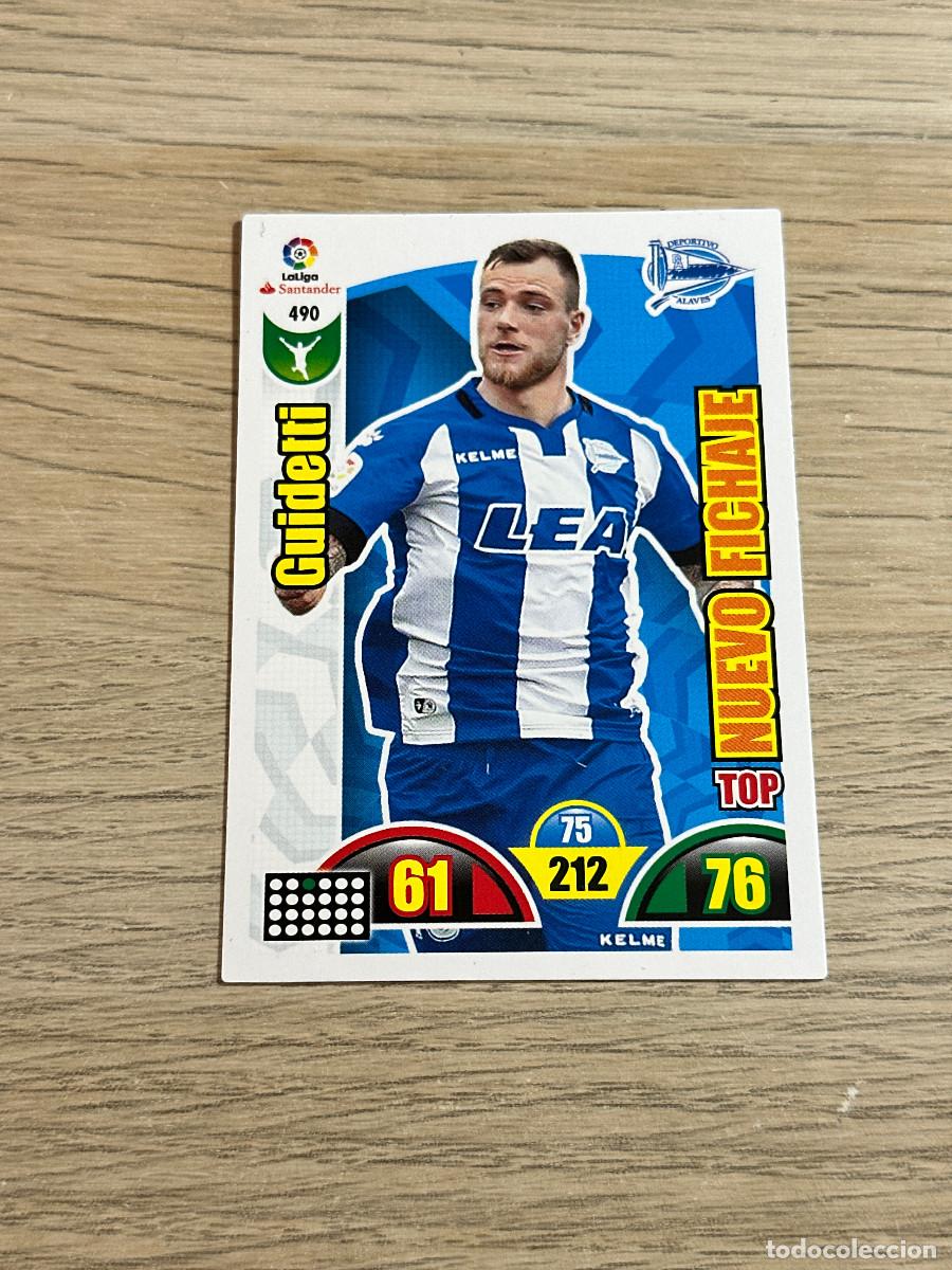 Fu&szlig;ball-Sticker: GUIDETTI 490 NUEVO FICHAJE ALAVES ADRENALYN XL 2017 2018 PANINI 17 18