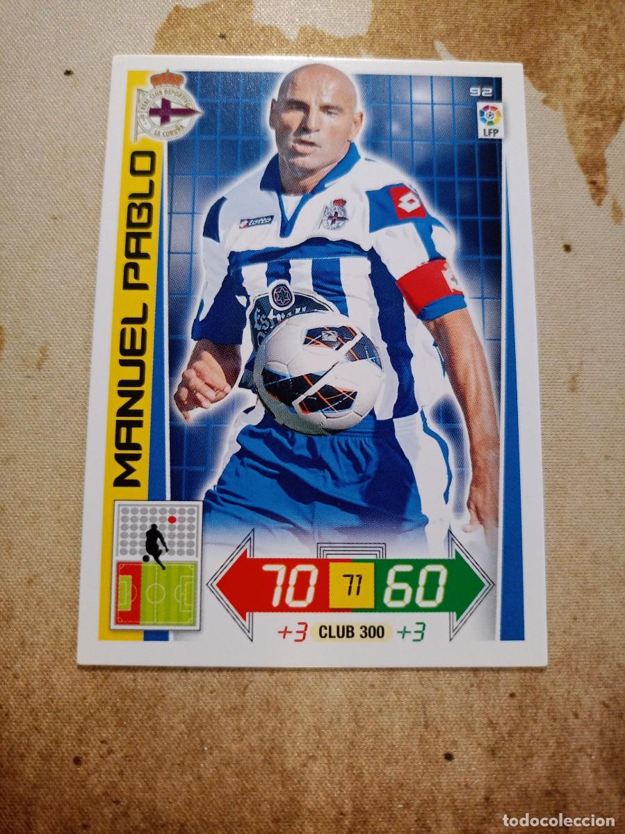 Cromos de F&uacute;tbol: Deportivo 92 MANUEL PABLO Adrenalyn 2012-13