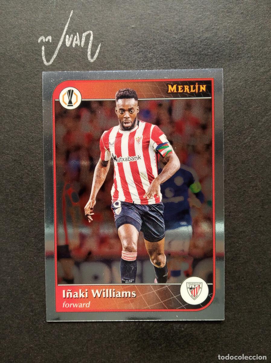 Cromos de F&uacute;tbol: N&ordm; 104 I&Ntilde;AKI WILLIAMS ATHLETIC CLUB BILBAO ⚽ TOPPS &reg; CHROME MERLIN UCC UEFA 2024 2025 24 25 NUEVO