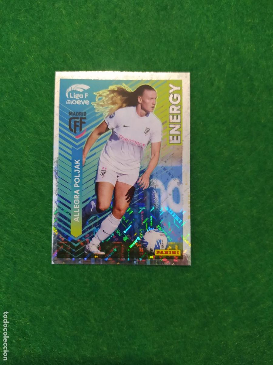 Cartes &agrave; collectionner de Football: Liga F moeve 2025/2026 25 26 ENERGY N&ordm; 331 ALLEGRA POLJAK MADRID CFF