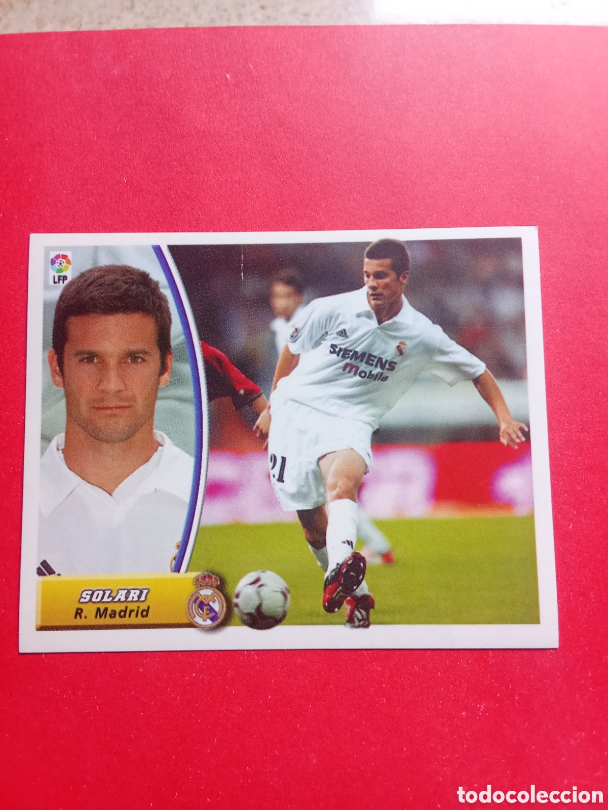 Fu&szlig;ball-Sticker: SOLARI REAL MADRID LIGA ESTE 2003 2004 03 04 NUNCA PEGADO