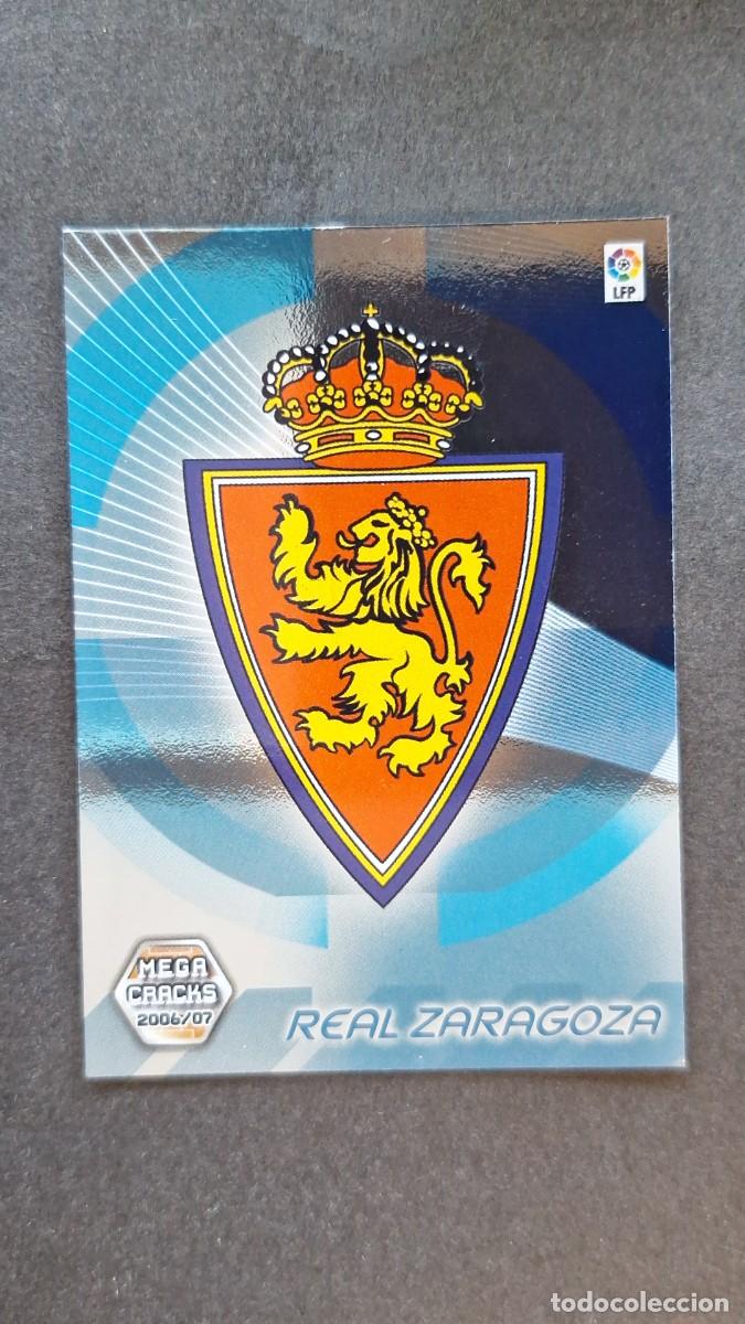 Cromos de F&uacute;tbol: L1 ESCUDO REAL ZARAGOZA MEGACRACKS 2006 2007 06 07 PANINI