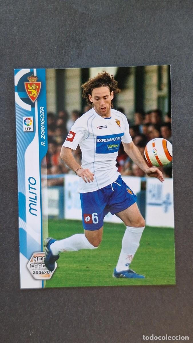 Cromos de F&uacute;tbol: L1 MILITO REAL ZARAGOZA MEGACRACKS 2006 2007 06 07 PANINI