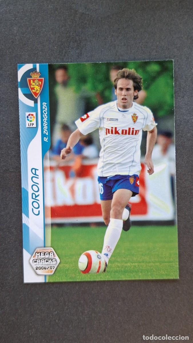 Cromos de F&uacute;tbol: L1 CORONA REAL ZARAGOZA MEGACRACKS 2006 2007 06 07 PANINI