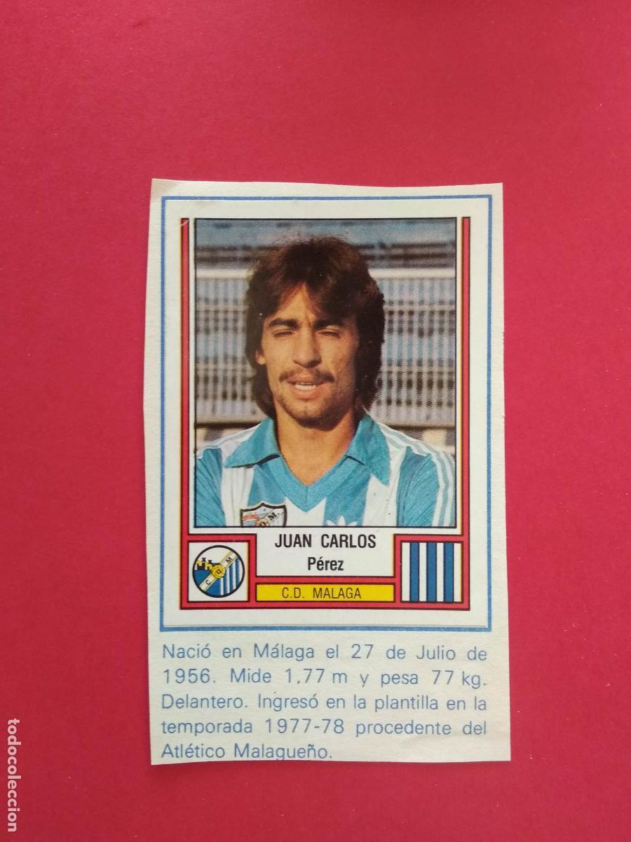 Football Stickers: PANINI FUTBOL LIGA 83 1982 1983 82 83 CROMO RECORTADO MALAGA N&ordm; 159 JUAN CARLOS