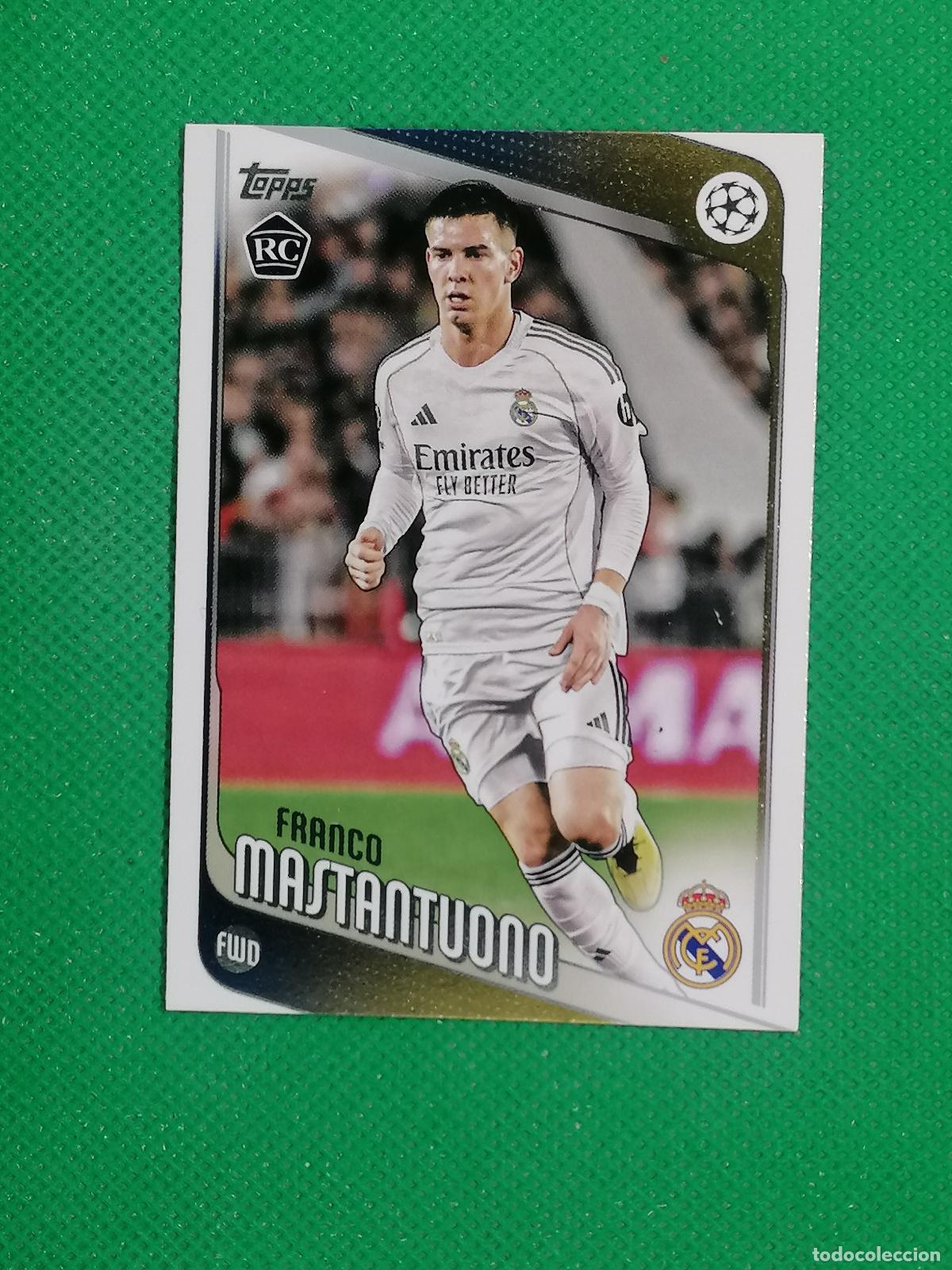 Fu&szlig;ball-Sticker: 172 FRANCO MASTANTUONO REAL MADRID ROOKIE ⚽ TOPPS UCC FLAGSHIP 25 26 2025 2026 ⚽