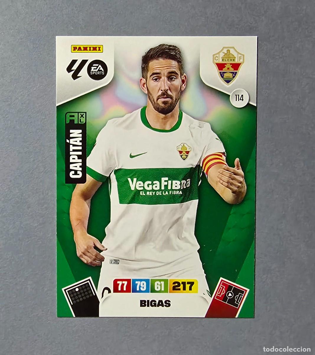 Fu&szlig;ball-Sticker: 114 BIGAS - ELCHE - ADRENALYN XL 2025-26 - 25/26 (NUEVO)
