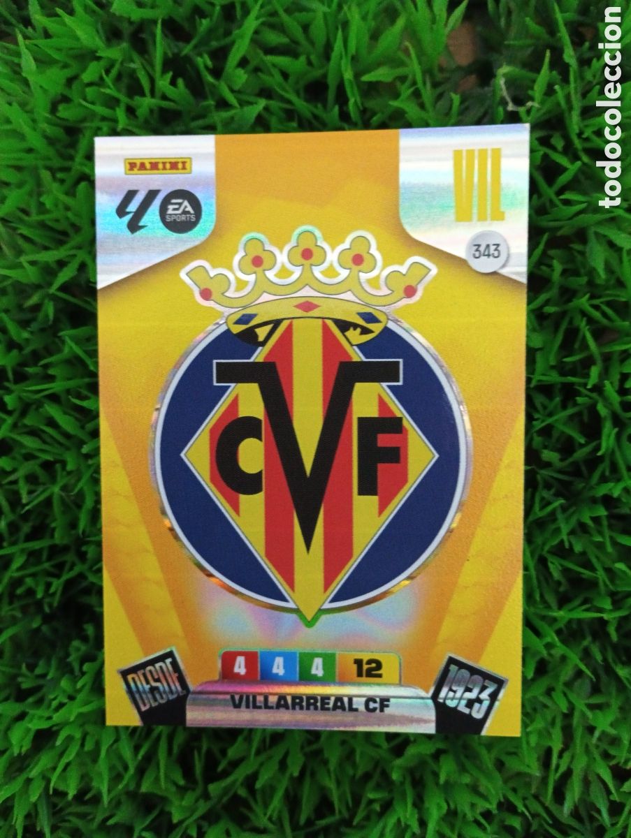 Cromos de F&uacute;tbol: Escudo Villarreal Adrenalyn 25-26 # 343