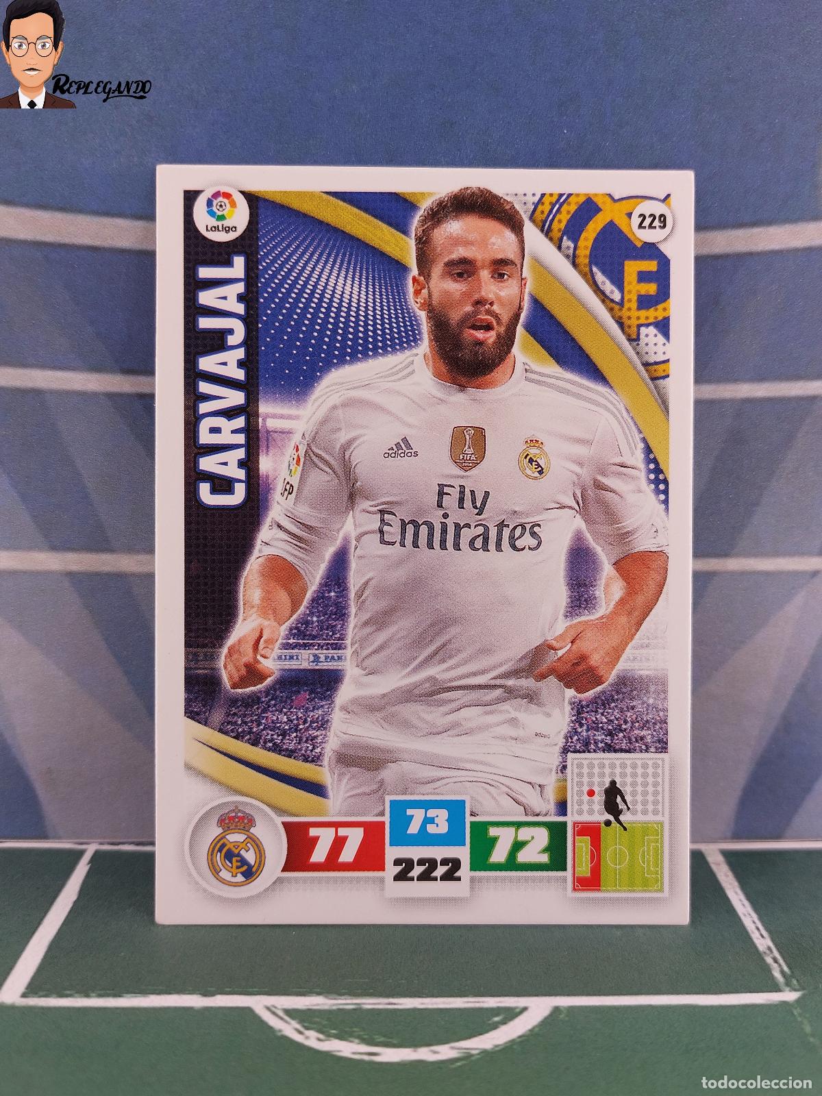 Fu&szlig;ball-Sticker: CARVAJAL N&ordm; 229 (REAL MADRID) ADRENALYN XL 2015 2016 PANINI 15 16 LFP TARJETA LIGA FICHA CARD F&Uacute;TBOL