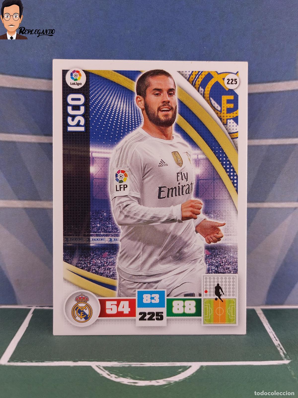 Cromos de F&uacute;tbol: ISCO N&ordm; 225 (REAL MADRID) ADRENALYN XL 2015 2016 PANINI 15 16 TARJETA TARJETA LIGA FICHA CARD F&Uacute;TBOL
