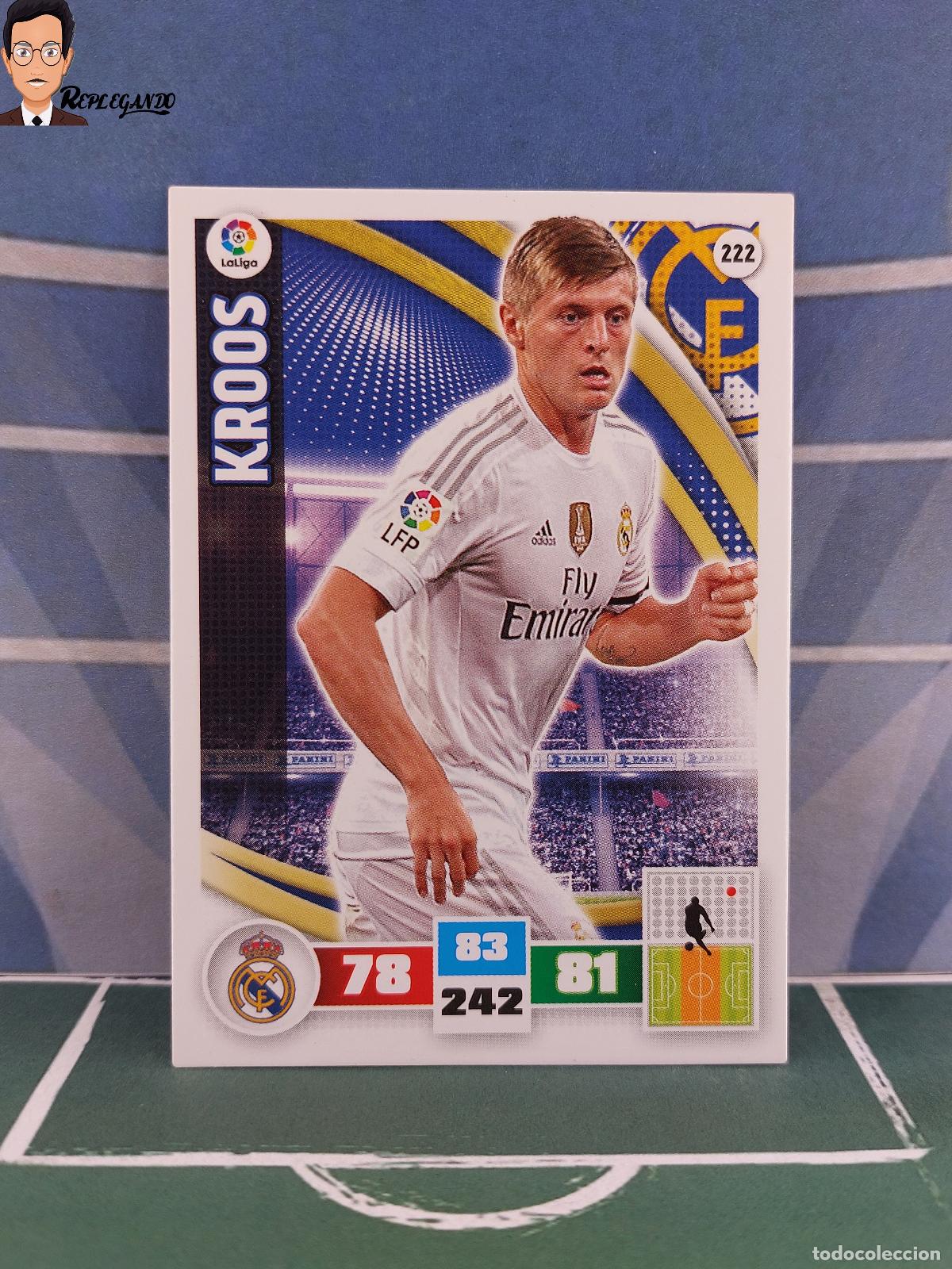 Cromos de F&uacute;tbol: KROOS N&ordm; 222 (REAL MADRID) ADRENALYN XL 2015 2016 PANINI 15 16 FICHA CARD CROMO FICHA TARJETA F&Uacute;TBOL