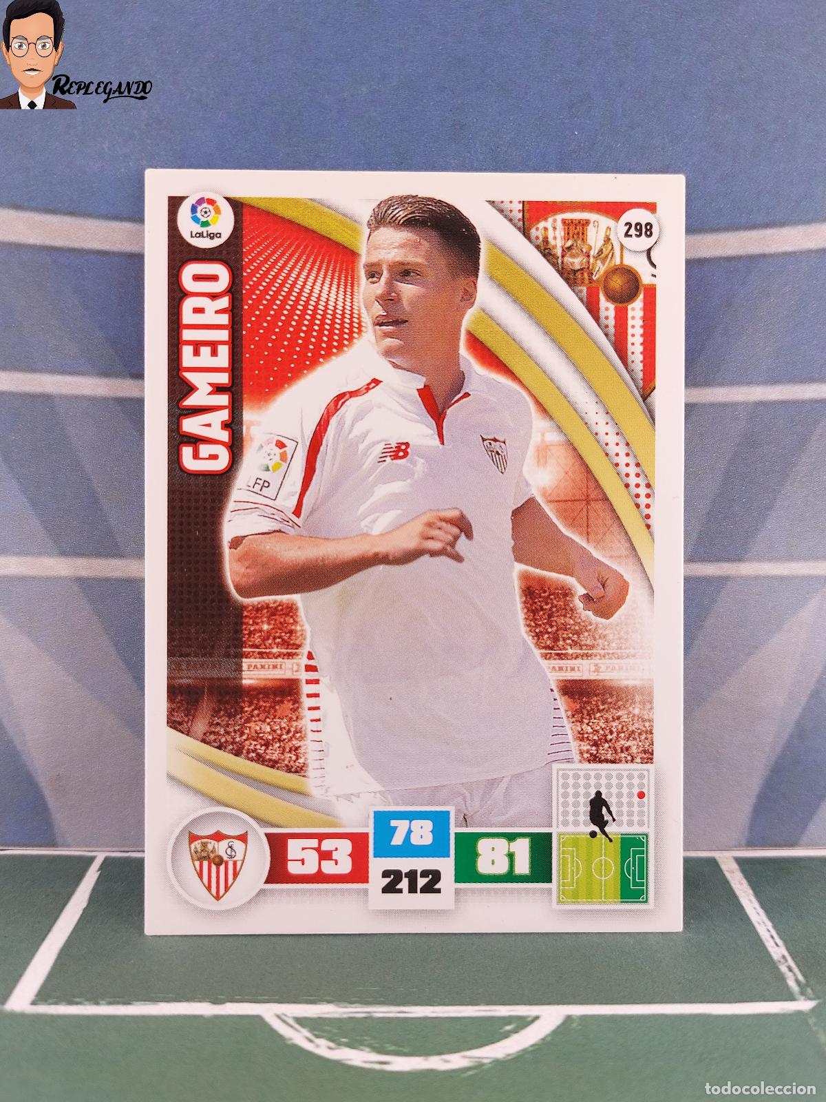 Fu&szlig;ball-Sticker: GAMEIRO N&ordm; 298 (SEVILLA F.C.) ADRENALYN XL 2015 2016 PANINI 15 16 LFP TARJETA LIGA FICHA CARD F&Uacute;TBOL